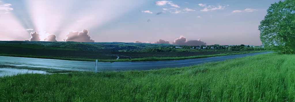 Landschaft Berge und Seen