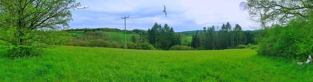 Landschaft Berge und Seen